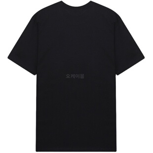 韩国直邮Msgm上装T恤男女款圆领黑色印花短袖2000mdm510 200002