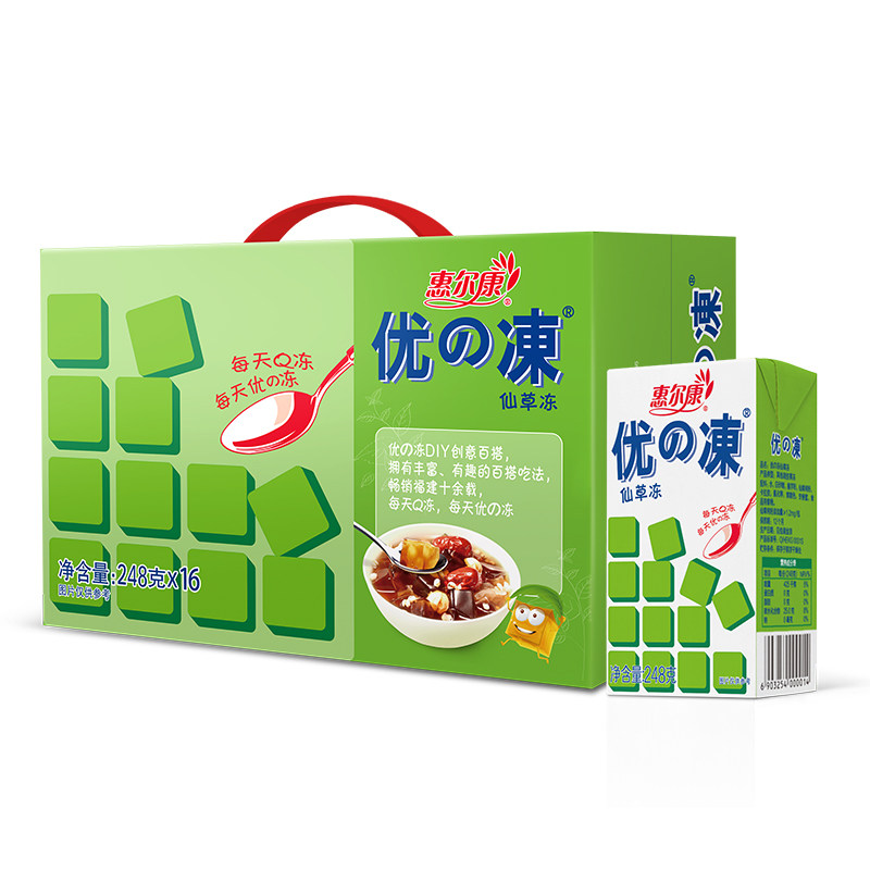 惠尔康优的冻仙草冻248g*16盒