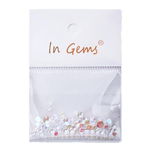 网红美甲幻彩极光人鱼珠美甲饰品泡泡珠水钻指甲装饰钻混装玻璃珠