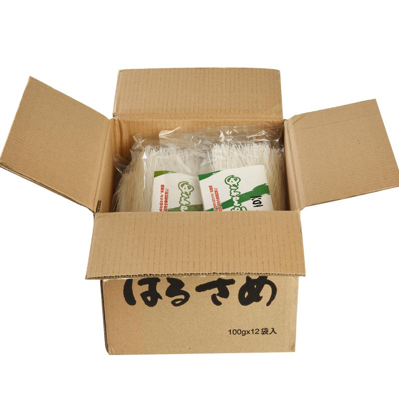六六順龍口粉絲100g*12袋箱裝  出口日本豌豆粉絲春雨綠涼拌粉絲