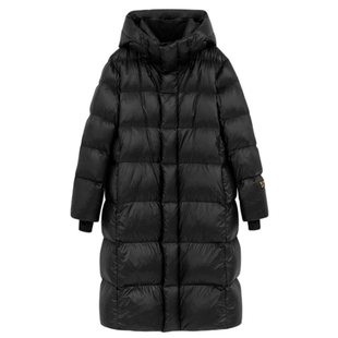 90白鸭绒黑金中长款羽绒服女2025秋冬季新款设计小众保暖加厚外套