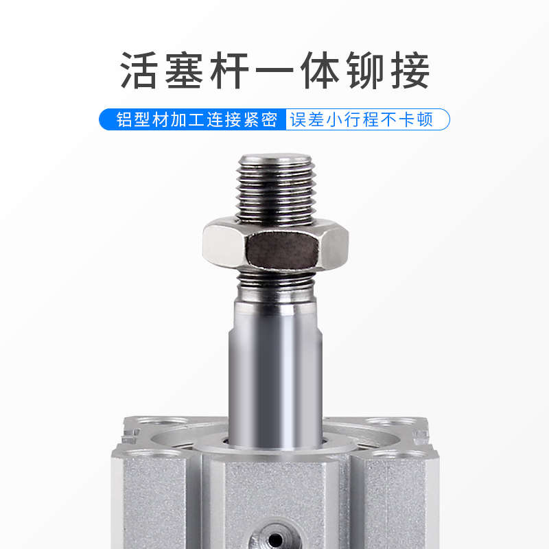 外牙超薄气缸ACQ40X15-B带磁薄型气缸ACQ40X30-S气动ACQ40X25