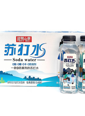 迎驾山泉野岭原味苏打水无糖饮料