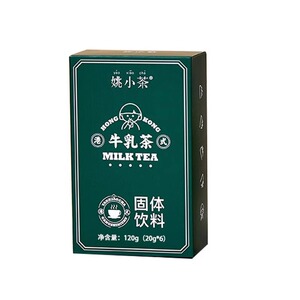 姚小茶港式牛乳茶6杯/盒0加糖港式原味奶茶阿萨姆速溶奶茶粉冲饮