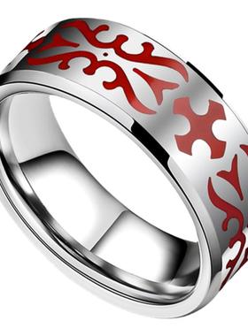 男士钨金欧美时尚个性戒指