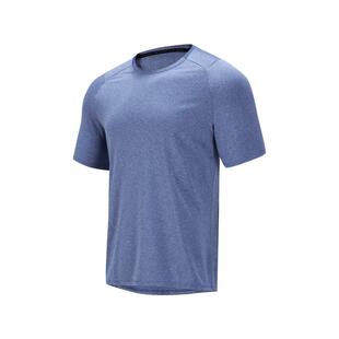 迪卡侬速干衣男夏季速干短袖弹力健身短袖紫色运动T恤360651SAX2