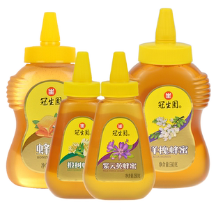 冠生园洋槐蜂蜜纯蜂蜜制品紫云英椴树蜂蜜蜂制品冲柚子茶花茶580g