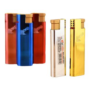 浪客金属直冲防风打火机可充气细火蓝焰时尚个性潮流男生点烟火机