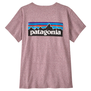 女士经典环保混纺短袖T恤 P-6 Logo 37567 patagonia巴塔哥尼亚