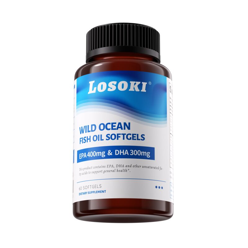 losoki海洋鱼油软胶囊Rtg乐斯可omega3男女dha成人epa欧米茄3正品