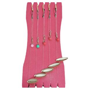 天外破龟仙微物路亚假饵5*15mm甲虫改进型双钩瓜子亮片钓组 5副