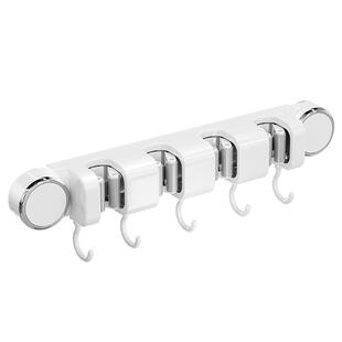 拖把壁挂夹吸盘式免打孔强力固定器卫生间浴室门后扫把拖布置物架