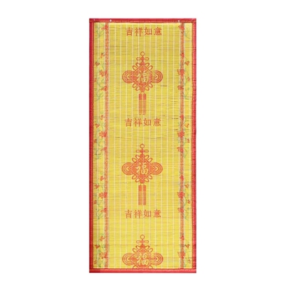 定制竹子图案防苍蝇夏季室外挂帘