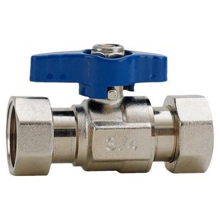 百战阀门全铜4分6分1寸活接球阀内外丝双内丝自来水开关加厚