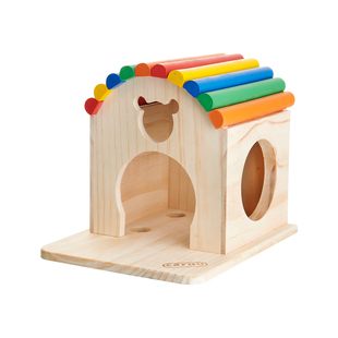 包邮 木质保暖龙猫窝 龙猫木屋 天竺鼠松鼠窝豚鼠荷兰猪