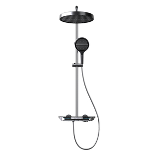 上杉M3max升级全铜恒温数显钢琴淋浴花洒套装家用浴室增压卫浴灰