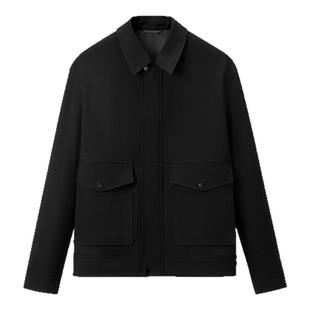 海澜之家轻商务复古立领PU皮夹克25秋新休闲时尚机车皮衣外套男装