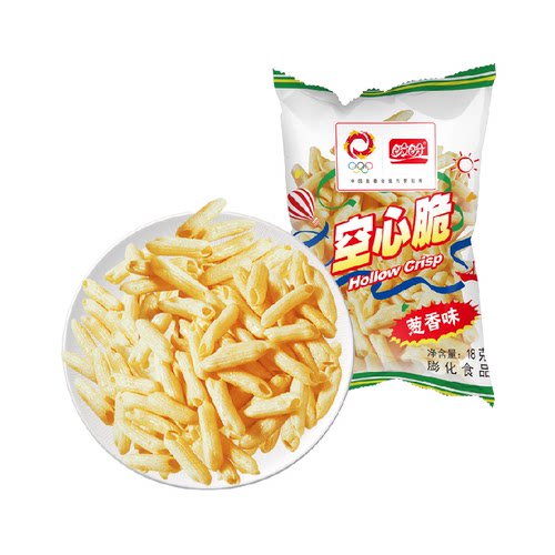 盼盼空心脆薯片怀旧零食空心薯条休闲袋装小零食解馋下午茶点心