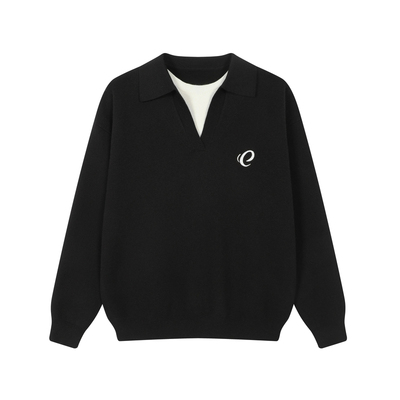 【Endweep官方店】翻V假两件毛衣