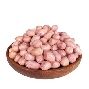 现剥新鲜花生米特级晾干新货粉红皮大白沙散装花生仁榨油250g