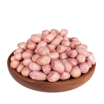现剥新鲜花生米特级晾干新货粉红皮大白沙散装花生仁榨油250g