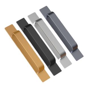 推拉门拉手免打孔门把手玻璃门铝合金移门衣柜门手柄门把拉手通用