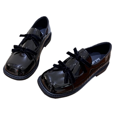 温柔风气质蝴蝶结软底玛丽珍单鞋