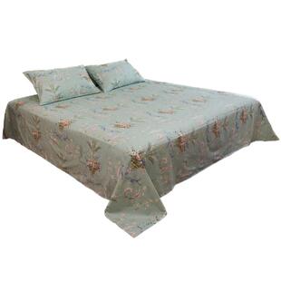 定制大床单单件纯棉300×250x270清新碎花塌塌米炕单专用四季通用