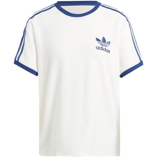 Adidas/阿迪达斯正品TERRY 3S TEE女士罗纹圆领短袖T恤IT9842