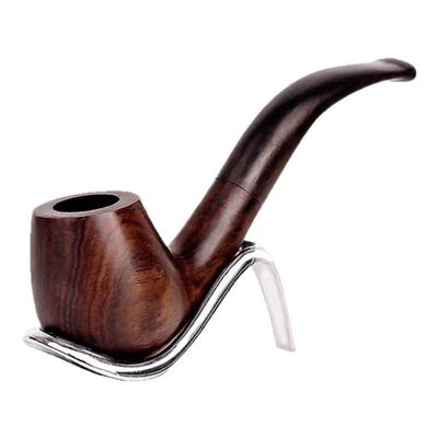全实木斗檀木弯式9mm过滤烟丝斗