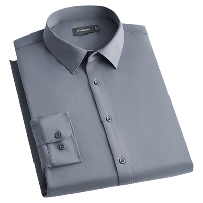 杉杉官方加绒竹纤维微弹男士衬衫