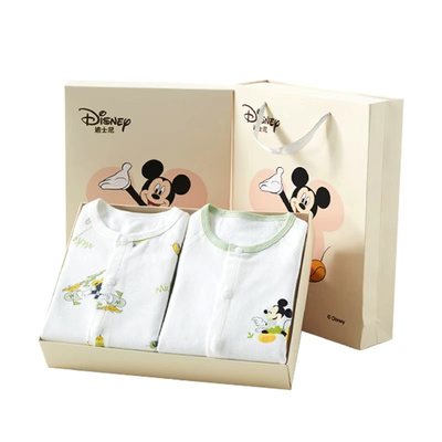 迪士尼婴儿礼盒套装纯棉连体衣