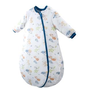 婴儿睡袋春秋冬季加厚儿童防踢被一体式睡觉神器宝宝睡袋纯棉四季