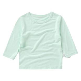 无骨莫代尔婴儿短袖T恤长袖上衣春秋男童女童宝宝儿童薄款冰丝夏