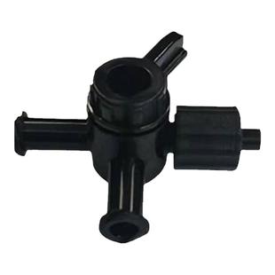 鲁尔三通开关白色黑色PPPC料三通阀旋转塞阀两通阀透明科研实验