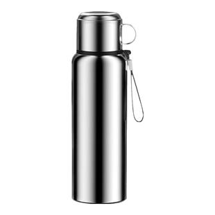 食品级不锈钢大容量保温杯智能水杯男便携手柄茶水分离泡茶杯子