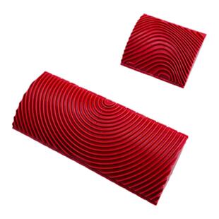 仿真橡胶木纹器波浪原木拉丝圆管镀锌管木器漆印花拉纹滚筒刷工具