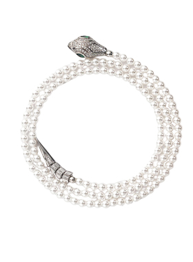 西大班灵蛇珍珠项链本命年颈链