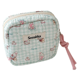 可爱软绵绵卫生巾收纳包姨妈巾包女学生日用便携随身卫生棉月事包