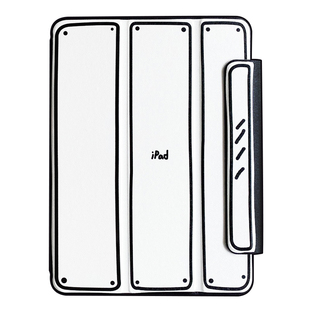 HAPPY二次元漫画ipad平板保护壳适用air510.9寸12.9苹果pro11磁吸