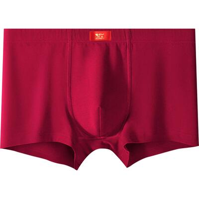 七匹狼本命年男士内裤纯棉红色