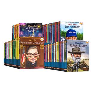 whowas系列Who Was 系列人物传记英文原版桥梁书 who is/what is/where is/who we 系列章节儿童英语插图科普文学历史人文地理百科