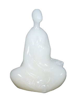 中式汉白玉石禅意佛像桌面小摆件