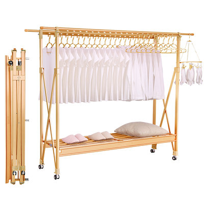 政府补贴落地双杆伸缩折叠晾衣架