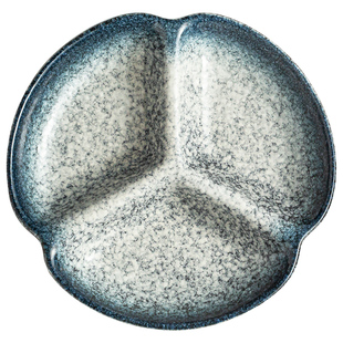 家用一人食餐盘日式分格盘子陶瓷分餐盘减肥创意分格减脂餐盘