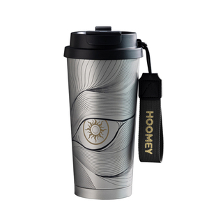 hoomey保温杯陶瓷内胆2025新款男生高颜值吸管杯子水杯学生咖啡杯