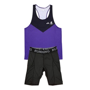 田径服队服男体考运动服体育生训练服比赛服短弹紧身跑步背心速干