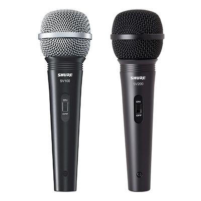 SHURE舒尔SV100C SV200C有线麦克风家用K歌吉他弹唱音箱动圈话筒