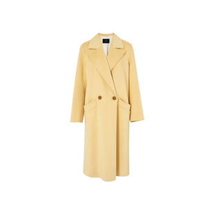 AUM噢姆冬季翻领精纺羊毛双面呢大衣外套