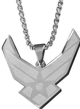 美国空军项链钛钢男挂件